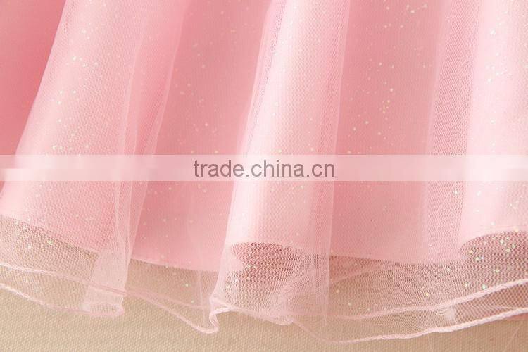 Best selling India and Pakistan Clothing child Pink Flower wedding dress vintage sweet girl party dresses