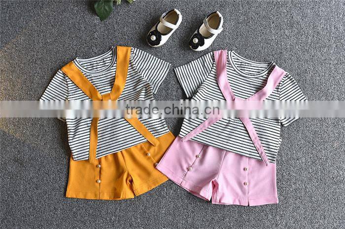 SS-968G top quality kids clothing sets organic cotton kid clothing boutique kids clothes set