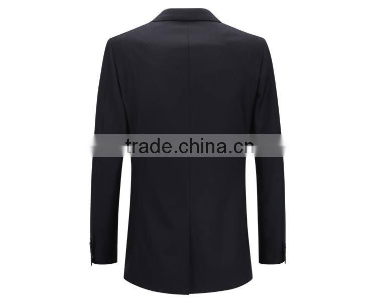 Latest Custom Design Best Brand Men'S 1 Button Black Coat Pant Men Suit