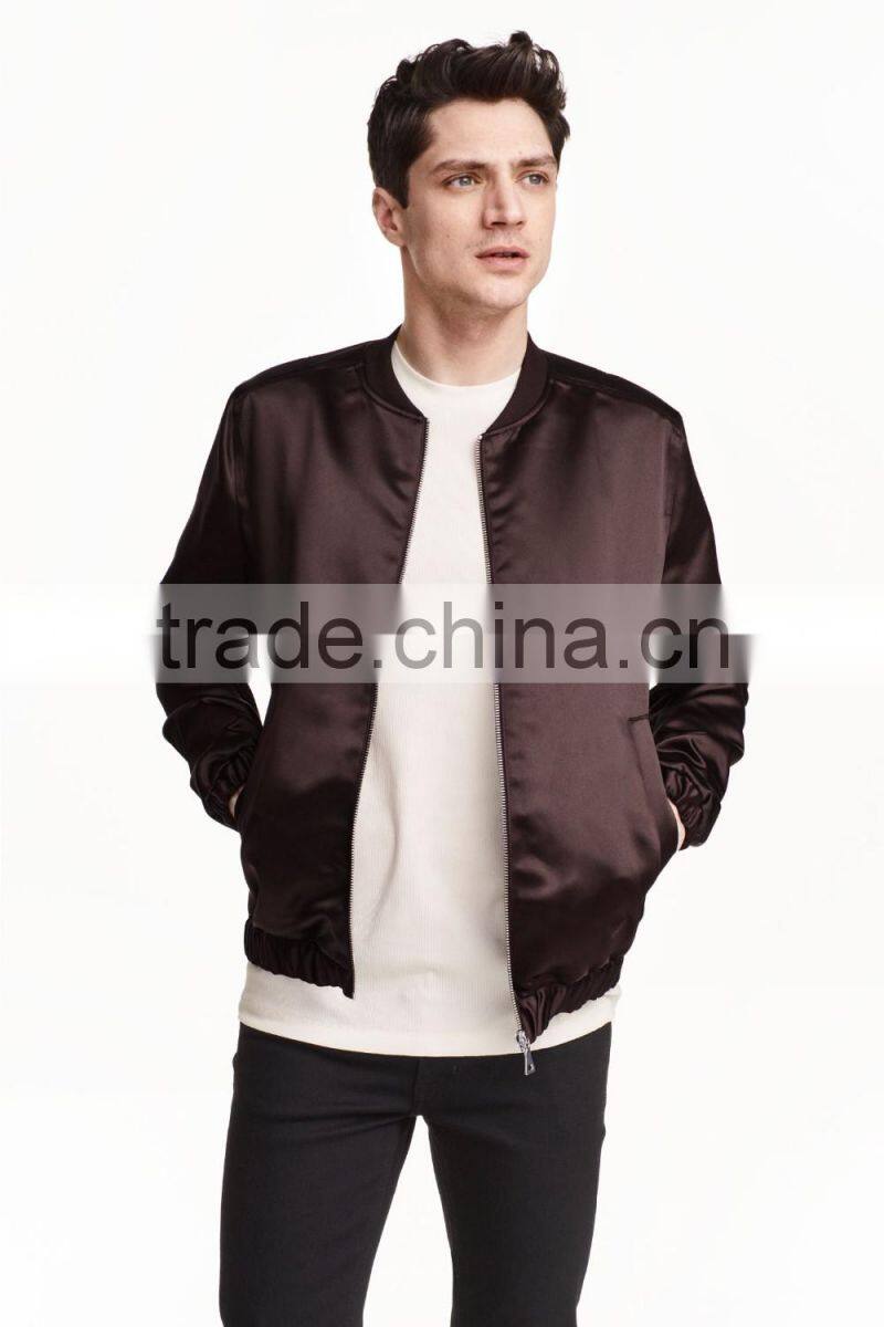 2017 satin bomber jacket,bomber jacket men, men winter jacket