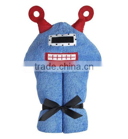 Trade assurance applique animal hooded baby towel fabric cotton/custom terry bath hooded baby towel