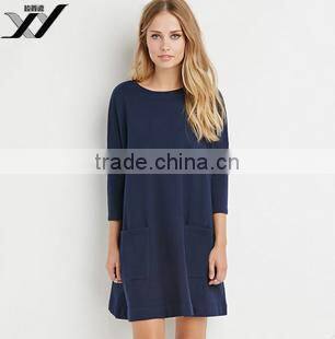 Long sleeve woman's shirt dress