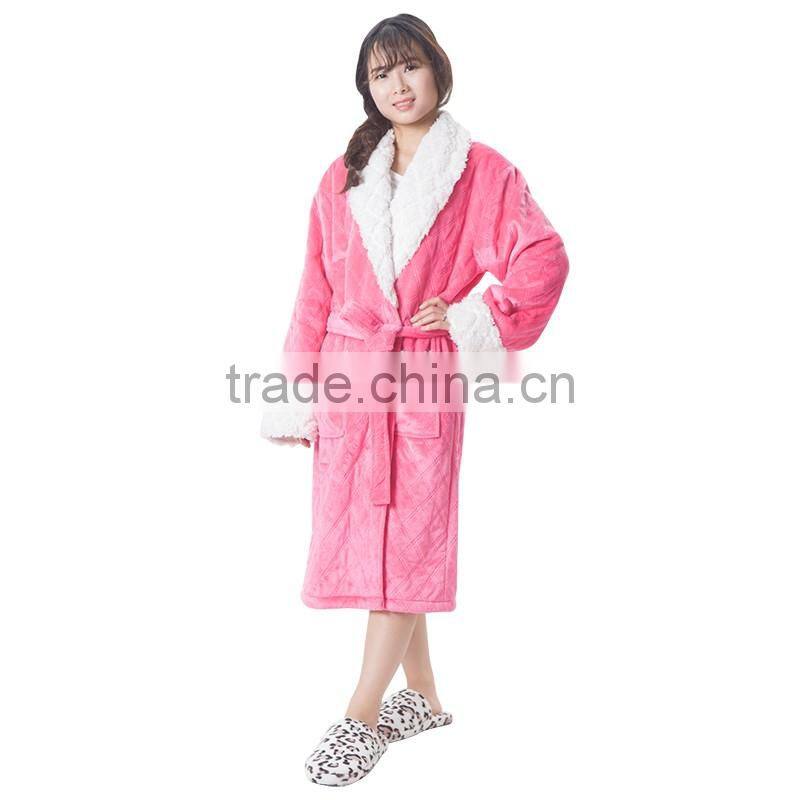 Top quality hotel fleec fabric bathrobes uk for sale