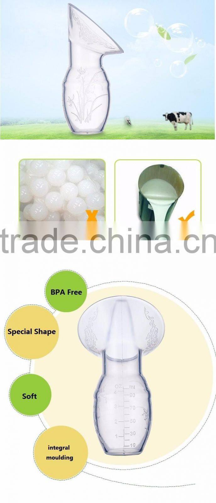 manual breast pump/Silicone milk collector/suction pacifier