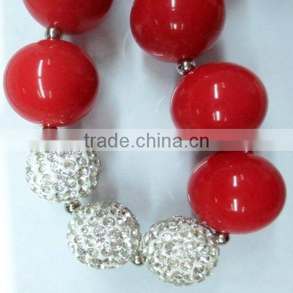 Boutique chunky bead kids necklace wholesale