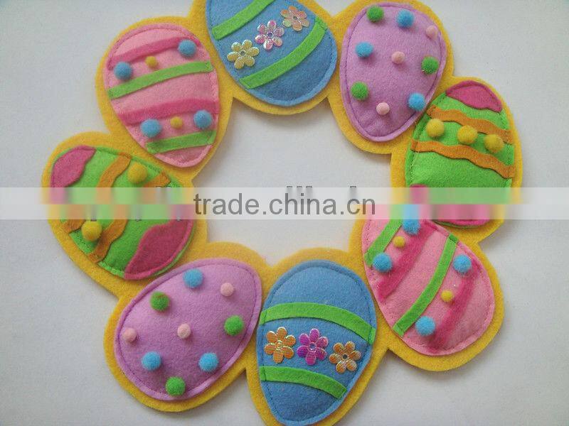Felt Material Easter Egg Circle Decoration Easter Decoration