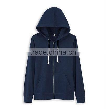 Plain Black Pullovers Zipper Hoodies Wholesale Pocket Men Hoodies