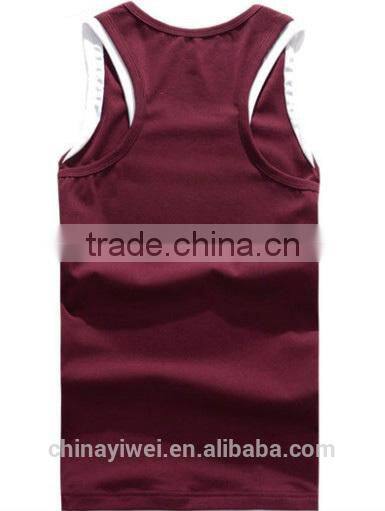 Loose womens plain cotton vest tops