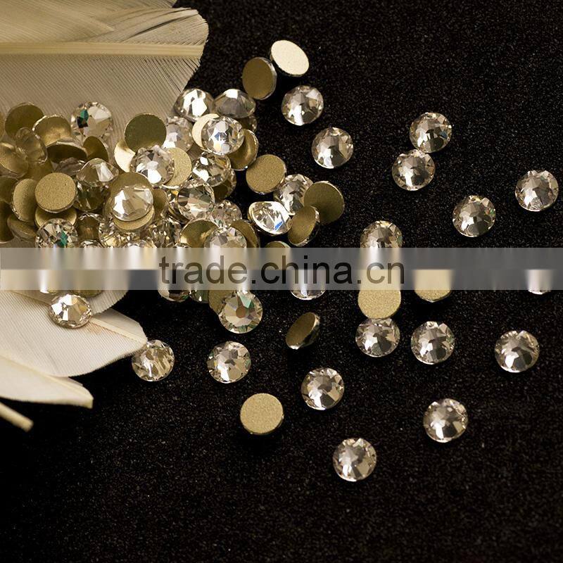 Beautiful 8 big 8 small flat back rhinestone embellishments ss20 non-hotfix crystal