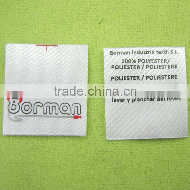 Washable clothing label