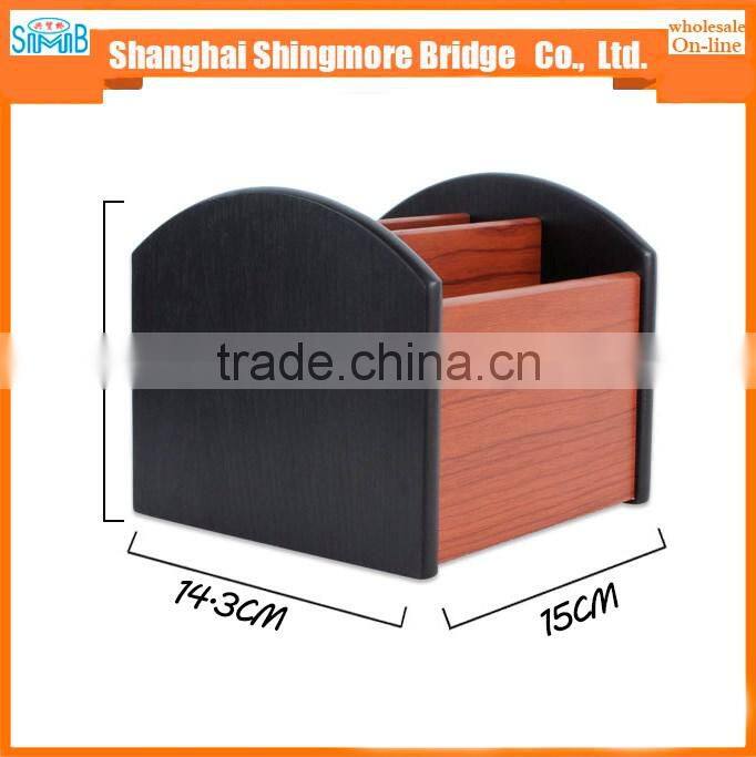 alibaba china shcool apparatus supplier hot wholesale high standard MDF wooden pen holder for office