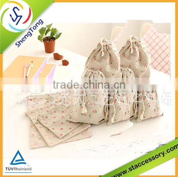 2015 Fashion canvas drawstring bag wholesale canvas bag