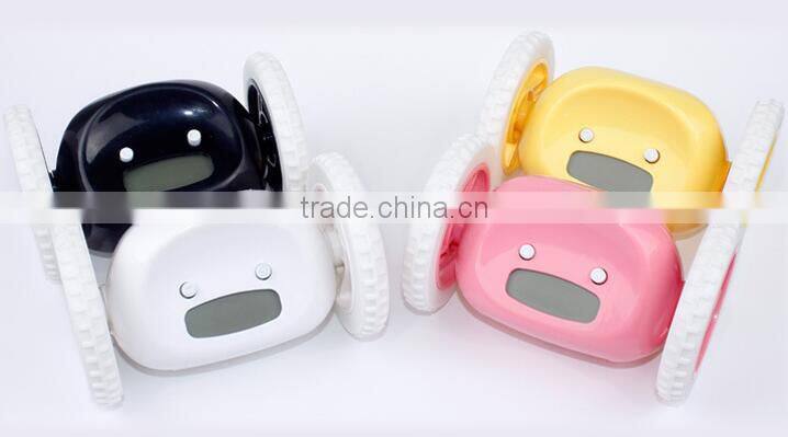 creative moving lazy people alarm clock funny running away digital alarm clock for kids and adults gifts