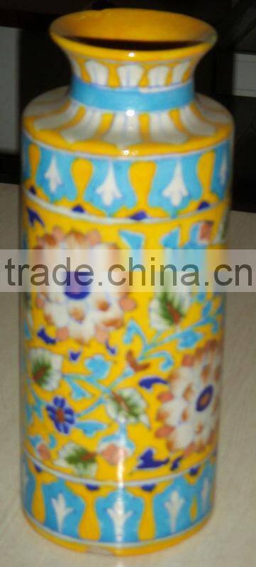 Home Decor Blue Pottery Flower Pots