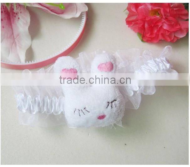 rose lovely rabbit baby bow hair bands