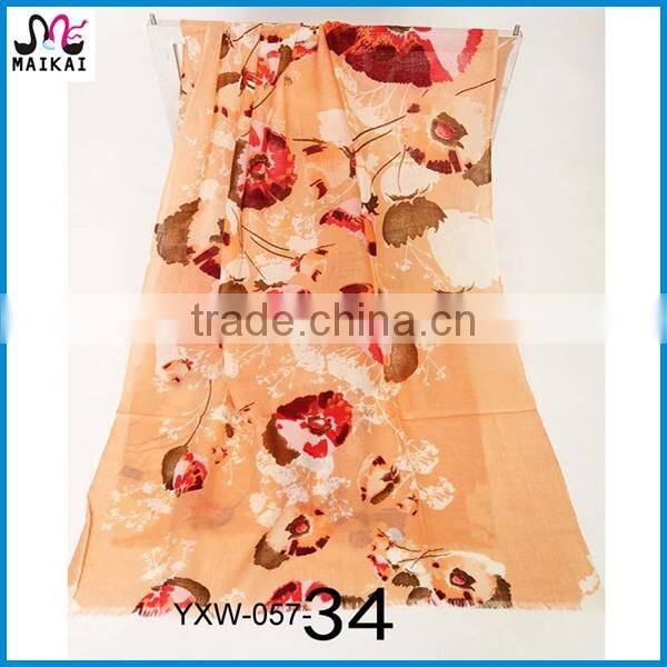 Wholesale new design lady's fashion wool pashmina scarf and shawl 2016