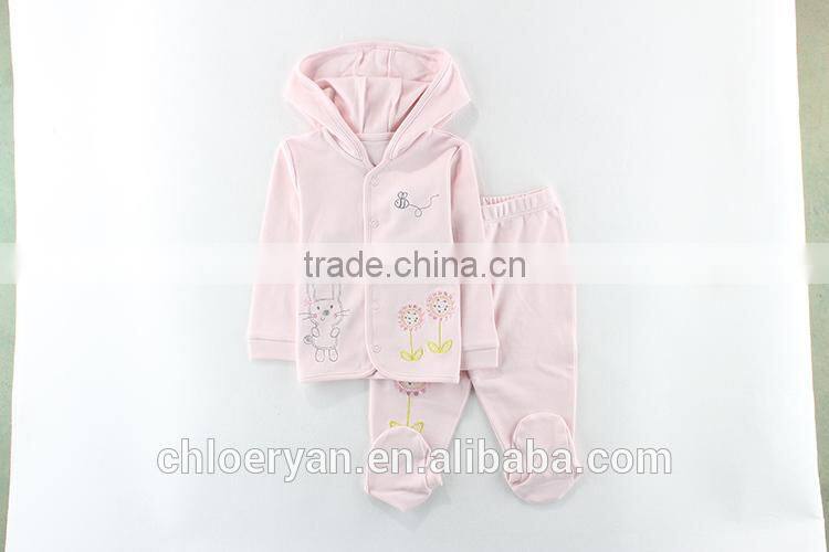 Factory price organic baby clothes set for new born infant