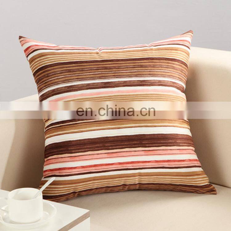 Simple Striped Office Pillow Sofa Cushion Soft Pillow Case