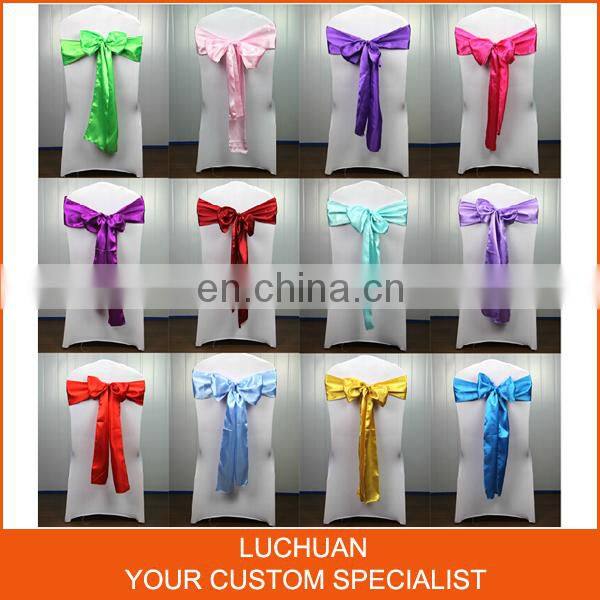 New Arrival High Grade Satin Chair Sashes