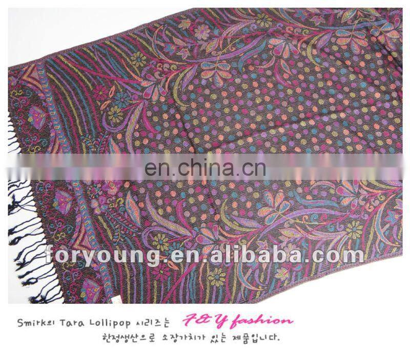 2012 fashion polka dot shawl pashmina wholesale