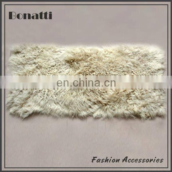 Rabbit fur accessories for winter shoes