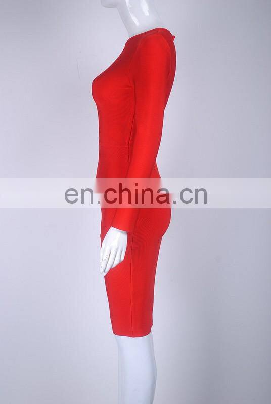 Amigo 2017 new design Black long sleeve XXX bandage dress midi prom dresses for hot body ladies party wear