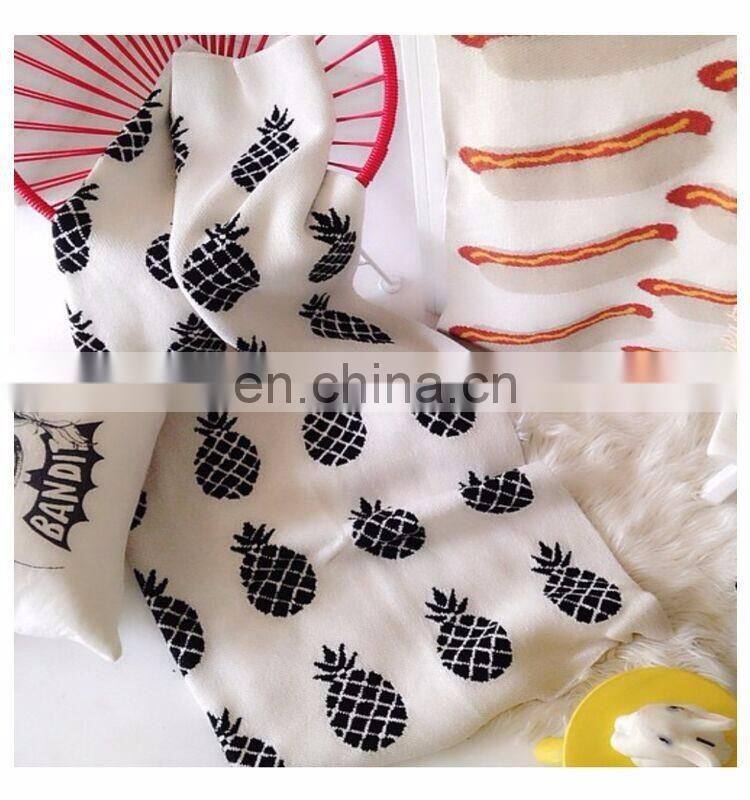 Elinfant Cotton Baby Blanket Soft Knitted Blanket for Kids Breathable Infant Crib Cover