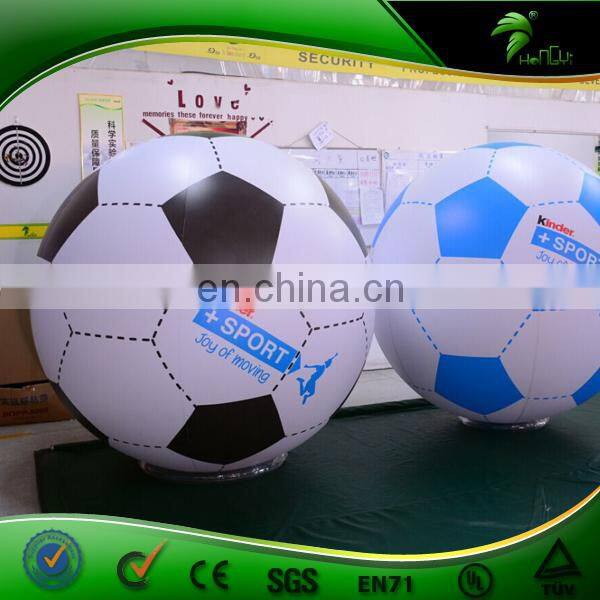 Giant Soccer Ball Replica Inflatable Foot Ball Custom LOGO Bounce LED lighting Helium Balloons Advertising Decor