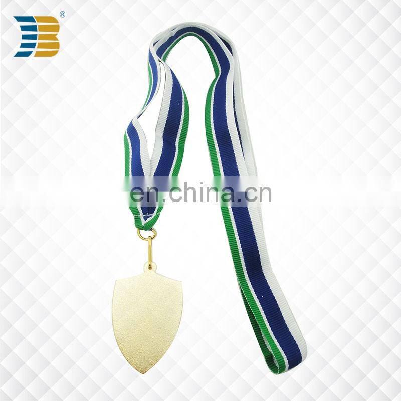 shield shape custom football sports award gold medal