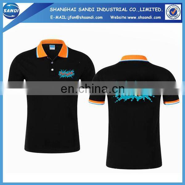 Promotional custom golf mens polo shirt with logo