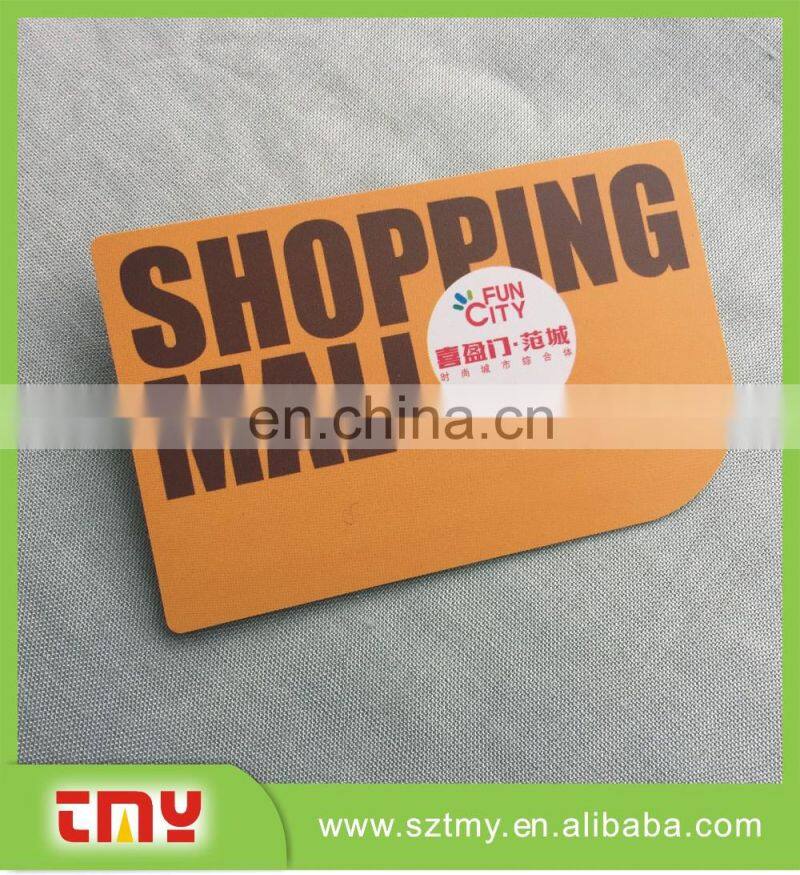 Plastic discount card supermarkt discount card abnormity discount card