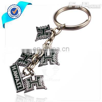 Customized Metal Basketball Sport Key Charm/Key Chain in Gold Finishing