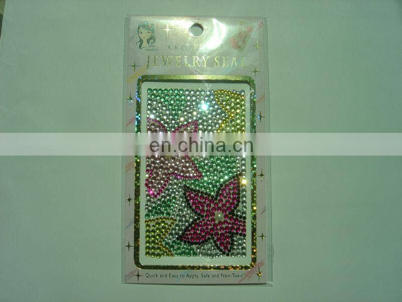 Custom flower shape Mobile sticker type acrylic stickers