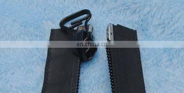 Stock factory wholesale open end nylon zippers with metal puller