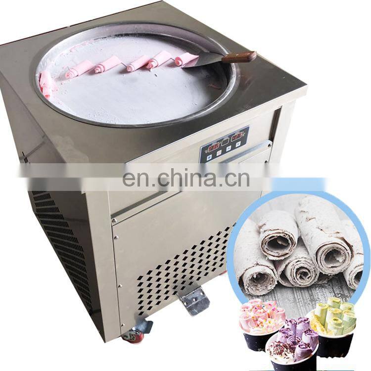 Factory Direct Sale Thailand Rolled Fried Ice Cream Machine Shanghai Factory