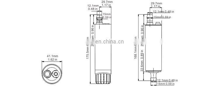 SEAFLO 12V DC 280GPH Small Inline Electric Fuel Transfer Water Pump