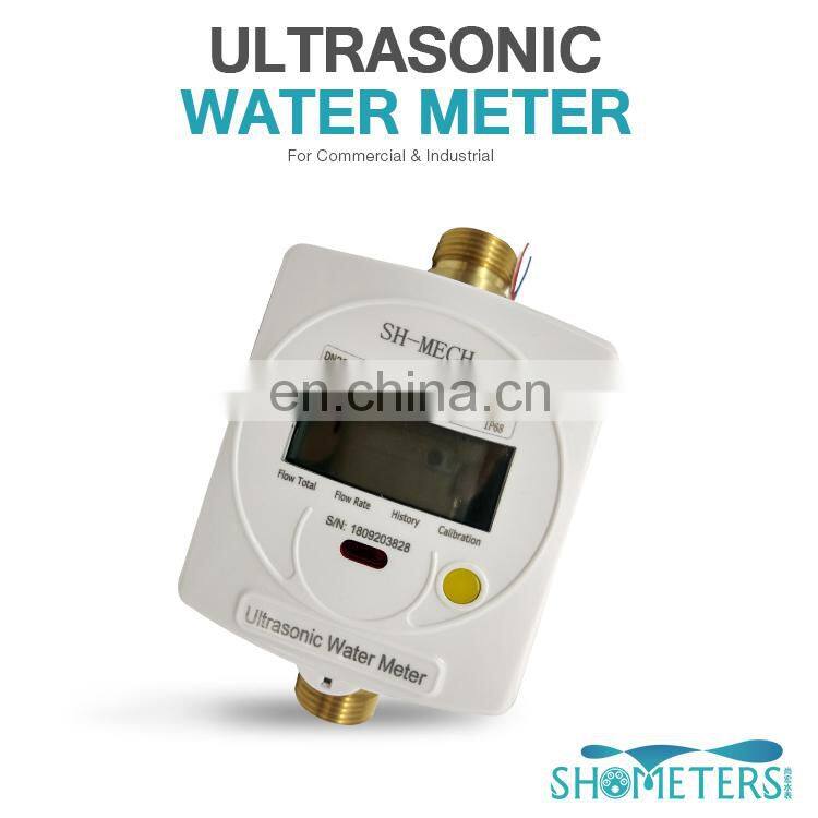 Measuring flow rate DN15 ultrasonic flow meter water