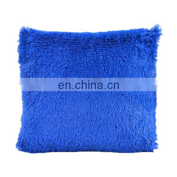 Hot sale luxury cushion cover velvet solid pillow cover for sofa