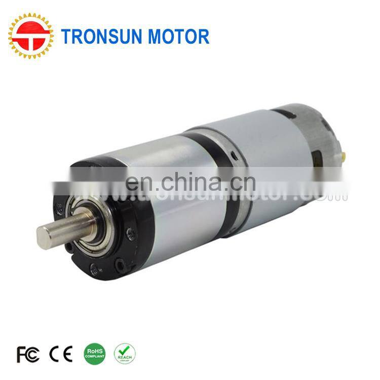 42mm High Torque planetary geared dc motor 12v 24v 48v 300rpm for power tool 42PA775