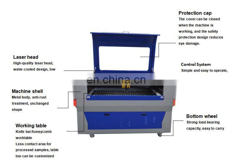TIPTOP LASER CO2 laser plastic/Paper/MDF/Glass engraving machine cnc cutting machine