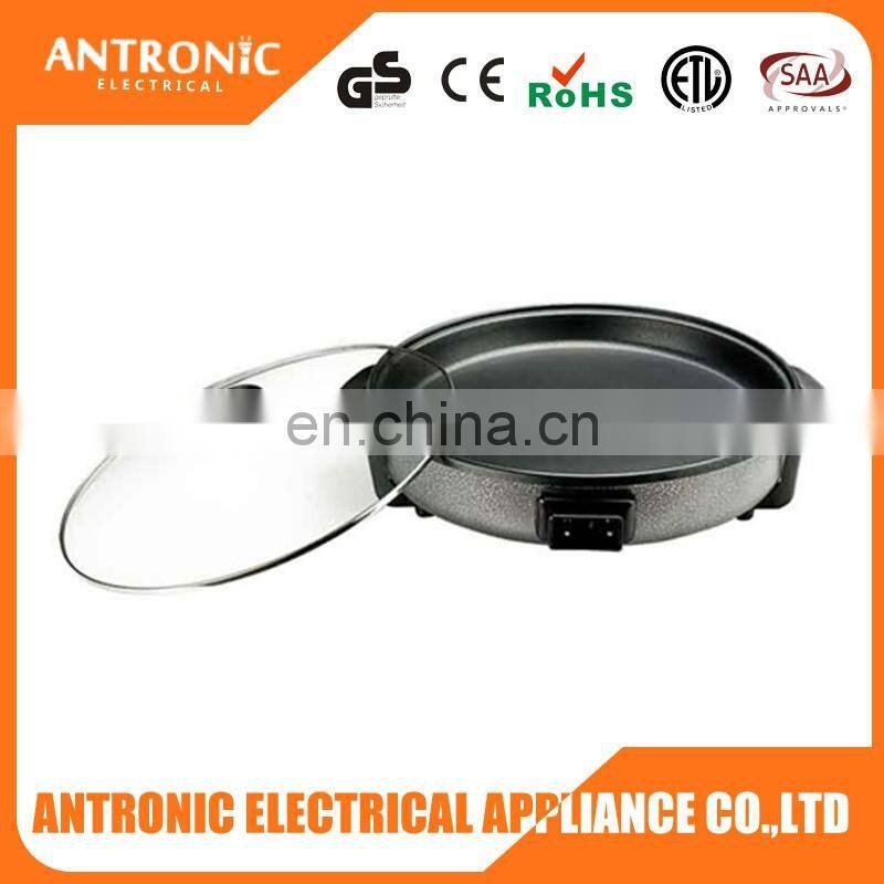 Antronic wholesale multifunction electric pizza pan ATC-3840 with non stick coating