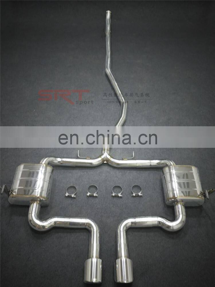 powerful exhaust for honda civic middle out air catback with quad double tip