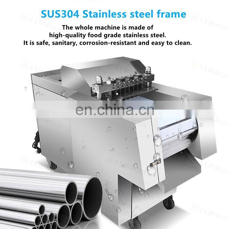 Meat Cuber Meat Dilcer Frozen Pork Cube Cutting Machine Frozen Fish Chicken Beef Cube Dicng and Cutting Machine