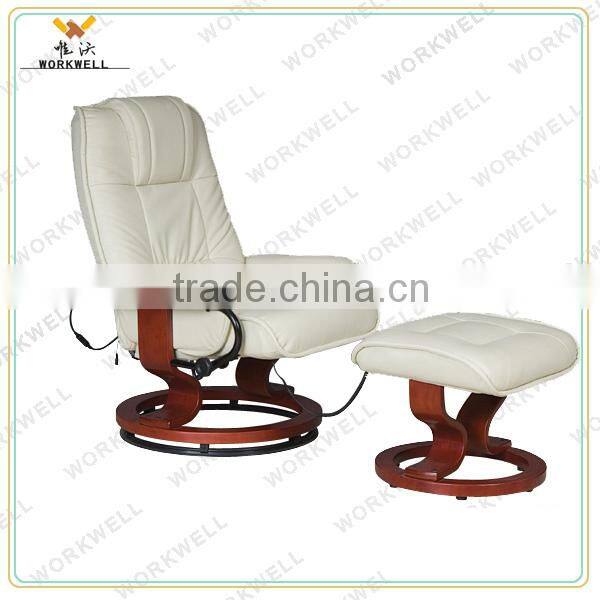 WorkWell white modern zero gravity recliner chair with PU leather kw-R54