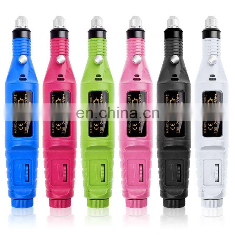 Hot Sell Japan Korea 0-20000RPM Portable 25000RPM Manicure Electric Nail Drill Machine Nail File Machine