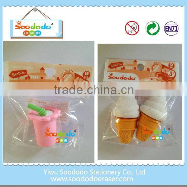 ice cream shape erasers
