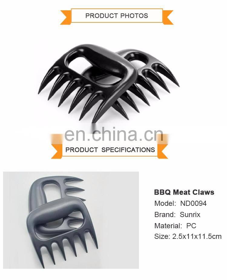 Best Selling Black Heat Resistant BBQ Meat Claws, claws Perfect for Shredding Handling