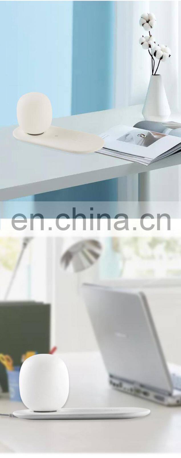 HUAYI New Model Bedroom ABS Silica Gel Wireless Charging LED Bedroom Night Light