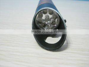 9 led flashlight with bottle opener