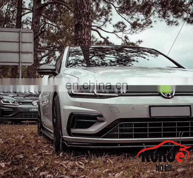 Runde ABS Material R Style Body kit Front Rear Bumper Side Skirt Grille For 12-17 Volkswagen Golf 7 And Golf 7.5 body kit